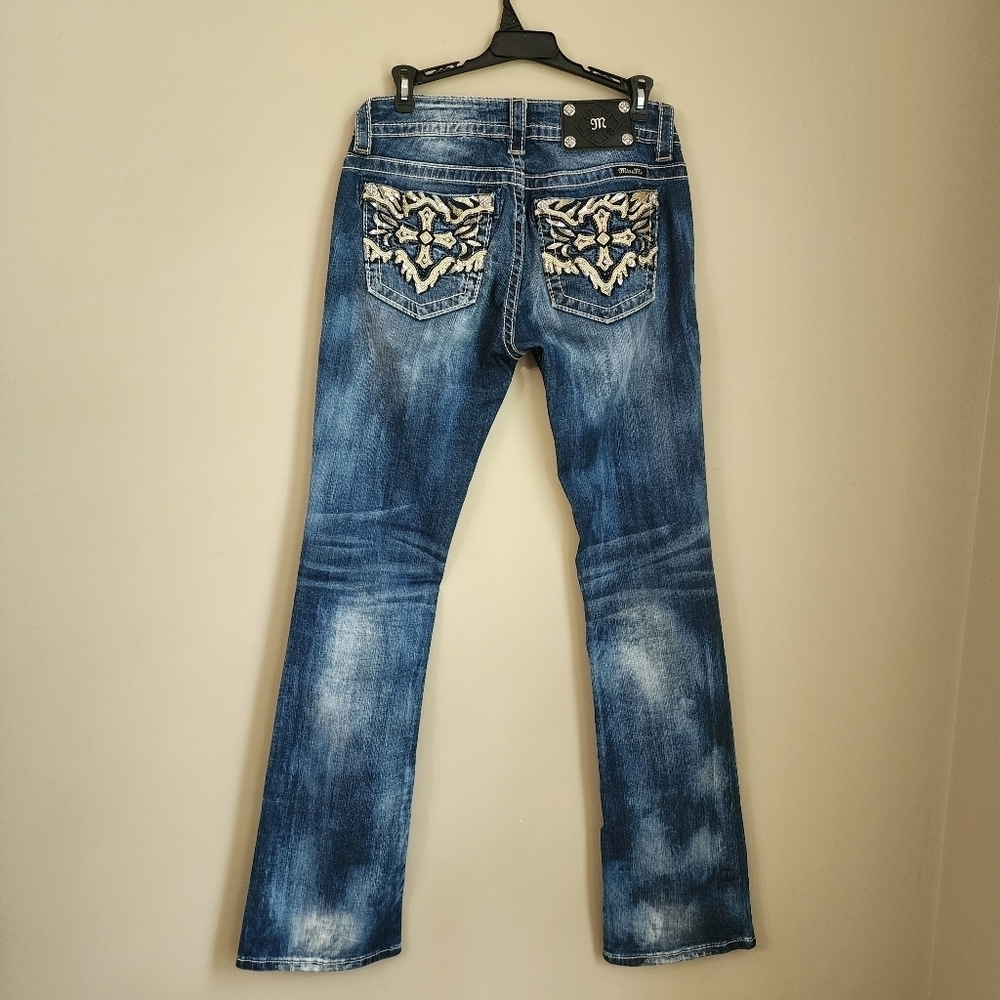 Miss Me Denim Women's Jeans Size 28 Signature Rise Boot Distressing